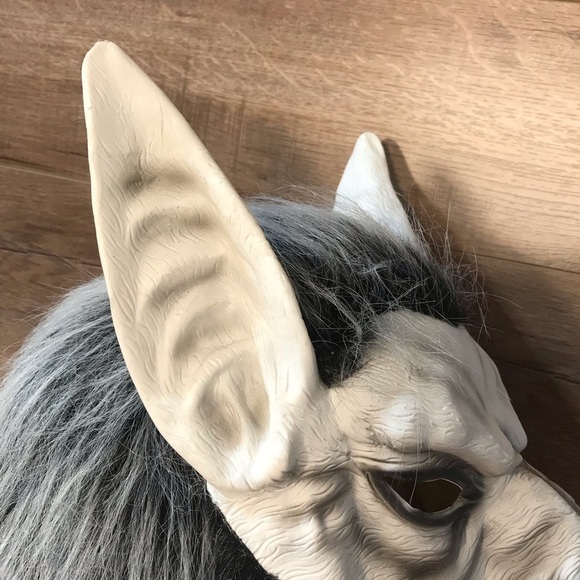 Werewolf Mask Costume Latex Halloween Full Pull On Faux Fur Head Unisex - Picture 6 of 10